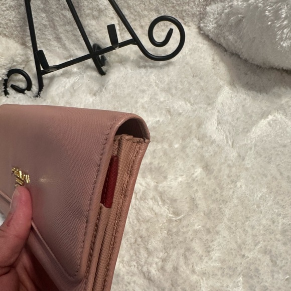 Prada Pink & Red Double Snap Wallet - Picture 6 of 7